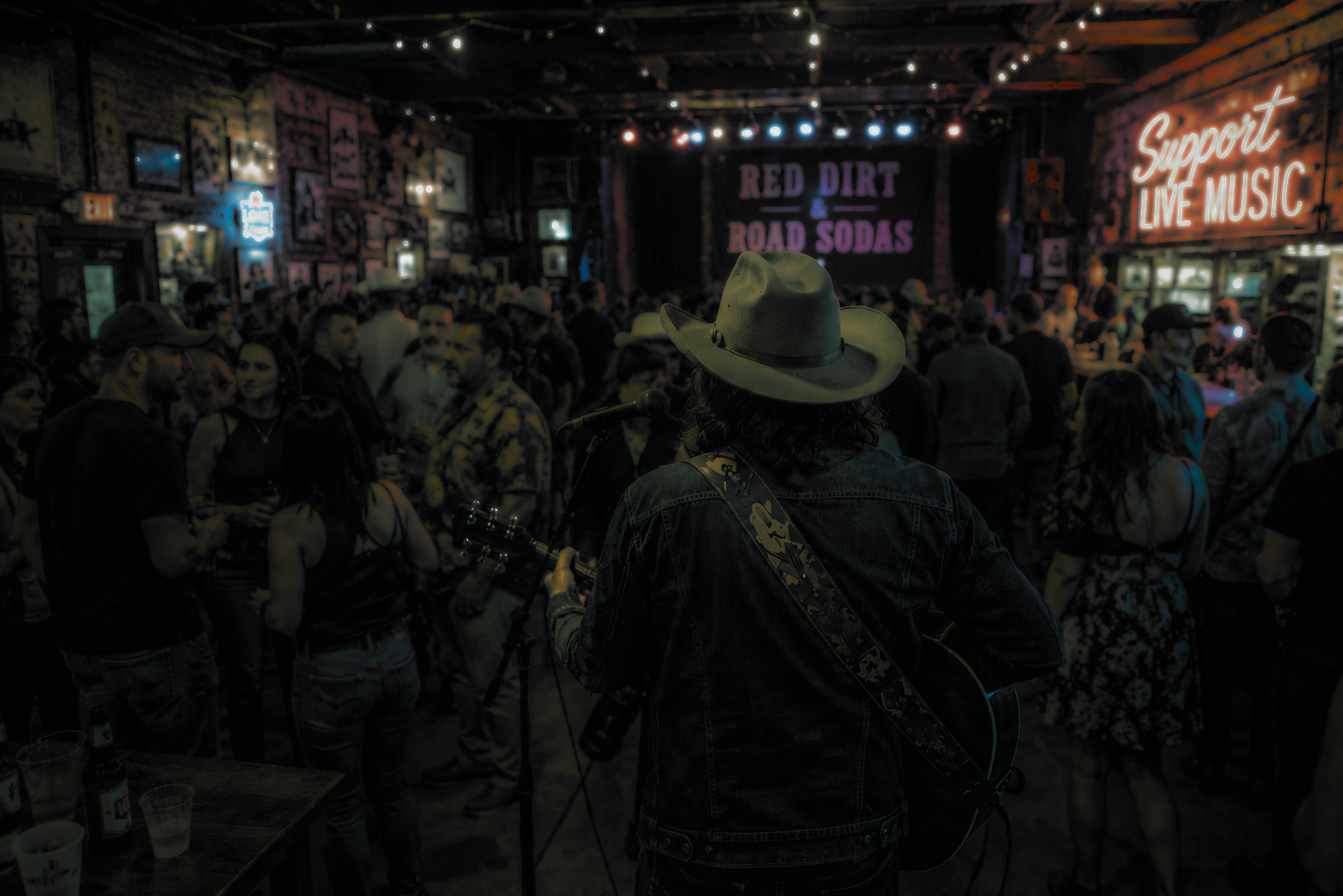 Red Dirt and Road Sodas live music venue